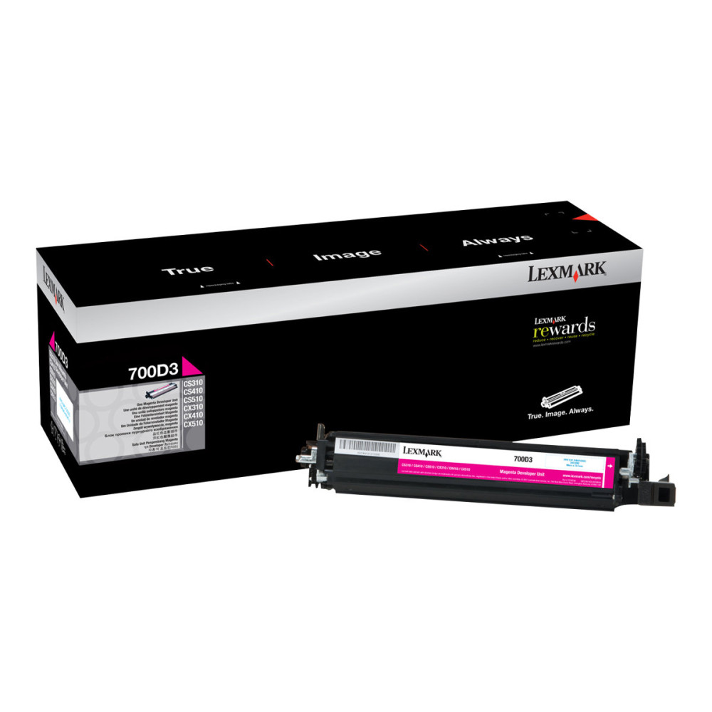 Produktbild för Lexmark 700D3 - magenta - original - framkallningssats - LCCP