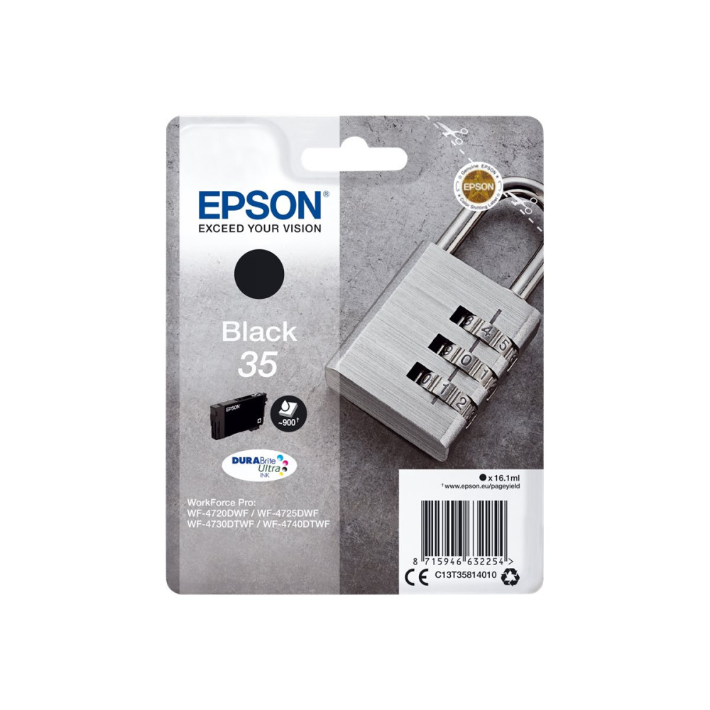 Produktbild för Epson 35 - svart - original - bläckpatron
