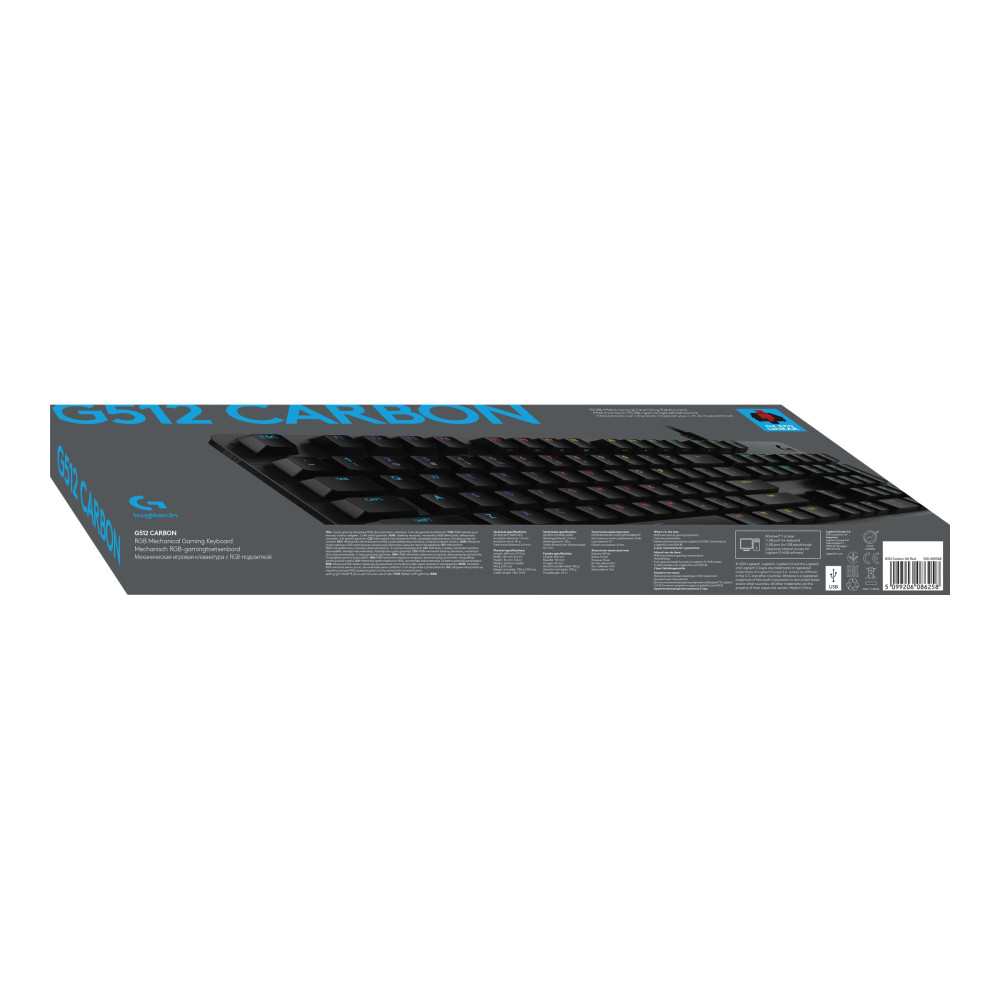 Produktbild för Logitech Gaming G512 - tangentbord - USA, internationellt - kol Inmatningsenhet