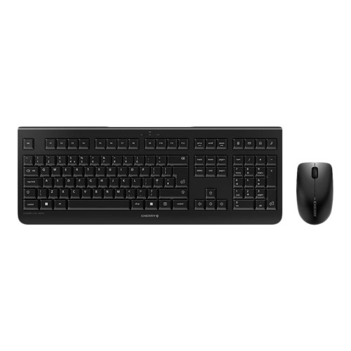CHERRY CHERRY DW 3000 - sats med tangentbord och mus - brittisk - svart Inmatningsenhet