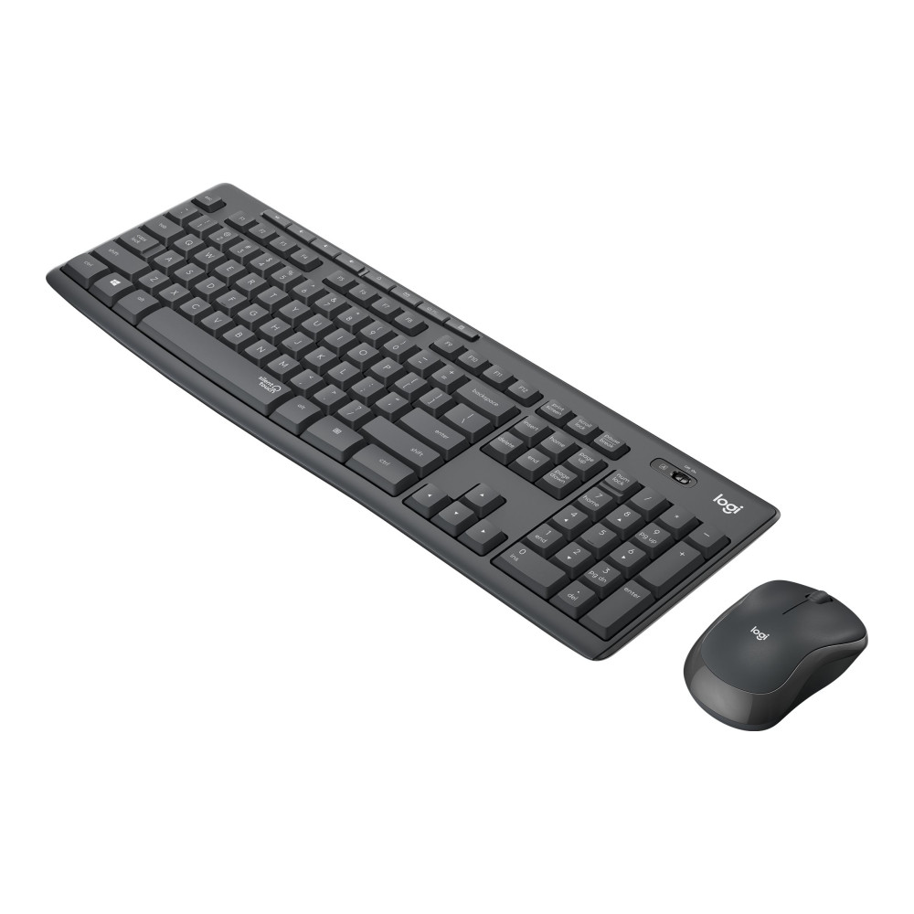 Produktbild för Logitech MK295 Silent - sats med tangentbord och mus - fransk - grafit Inmatningsenhet