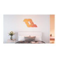 Produktbild för Nanoleaf Shapes Smarter Kit - trådlös belysningsuppsättning - LED x 15 - 1.7 W - 16 miljoner färger - 1200-6500 K - triangel