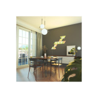 Produktbild för Nanoleaf Shapes Smarter Kit - trådlös belysningsuppsättning - LED x 9 - 1.7 W - 16 miljoner färger - 1200-6500 K - triangel