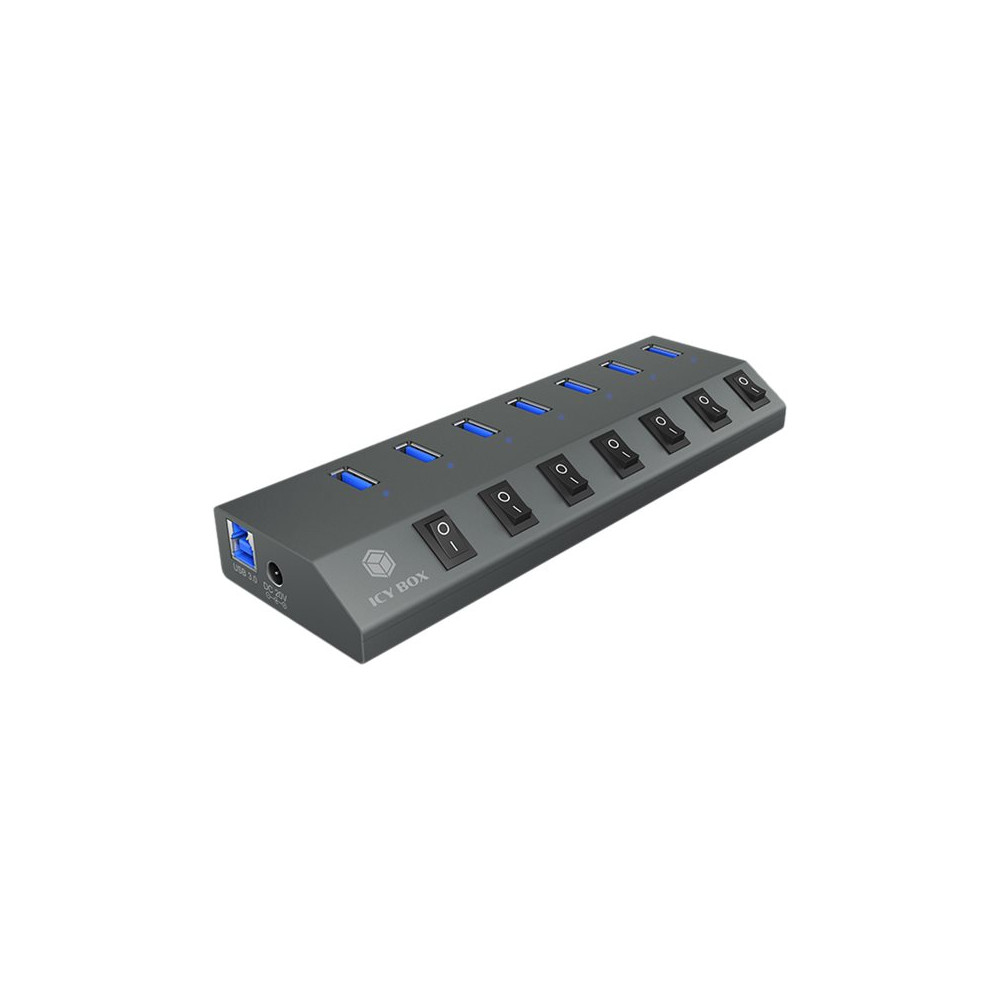 Produktbild för ICY BOX IB-HUB1701-C3 - hubb - 7 portar