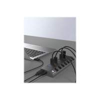 Produktbild för ICY BOX IB-HUB1701-C3 - hubb - 7 portar
