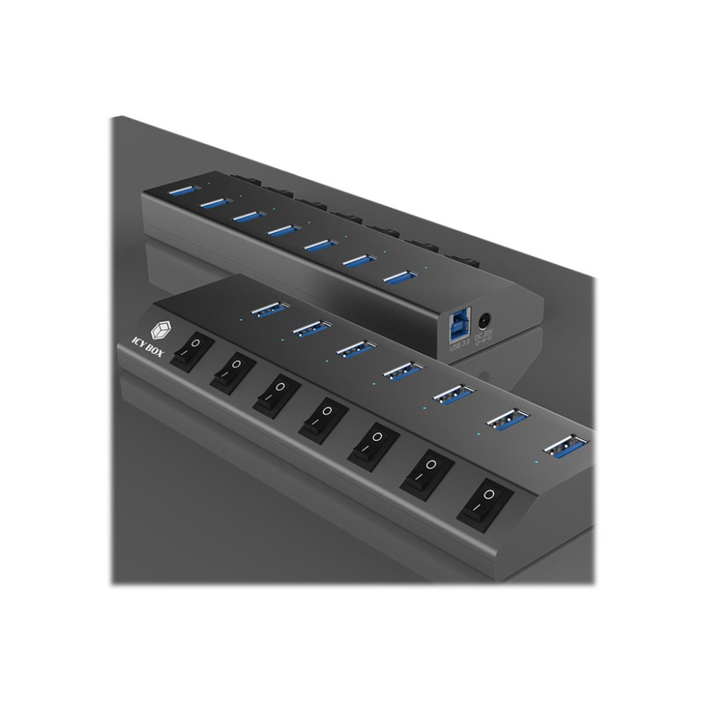 Produktbild för ICY BOX IB-HUB1701-C3 - hubb - 7 portar