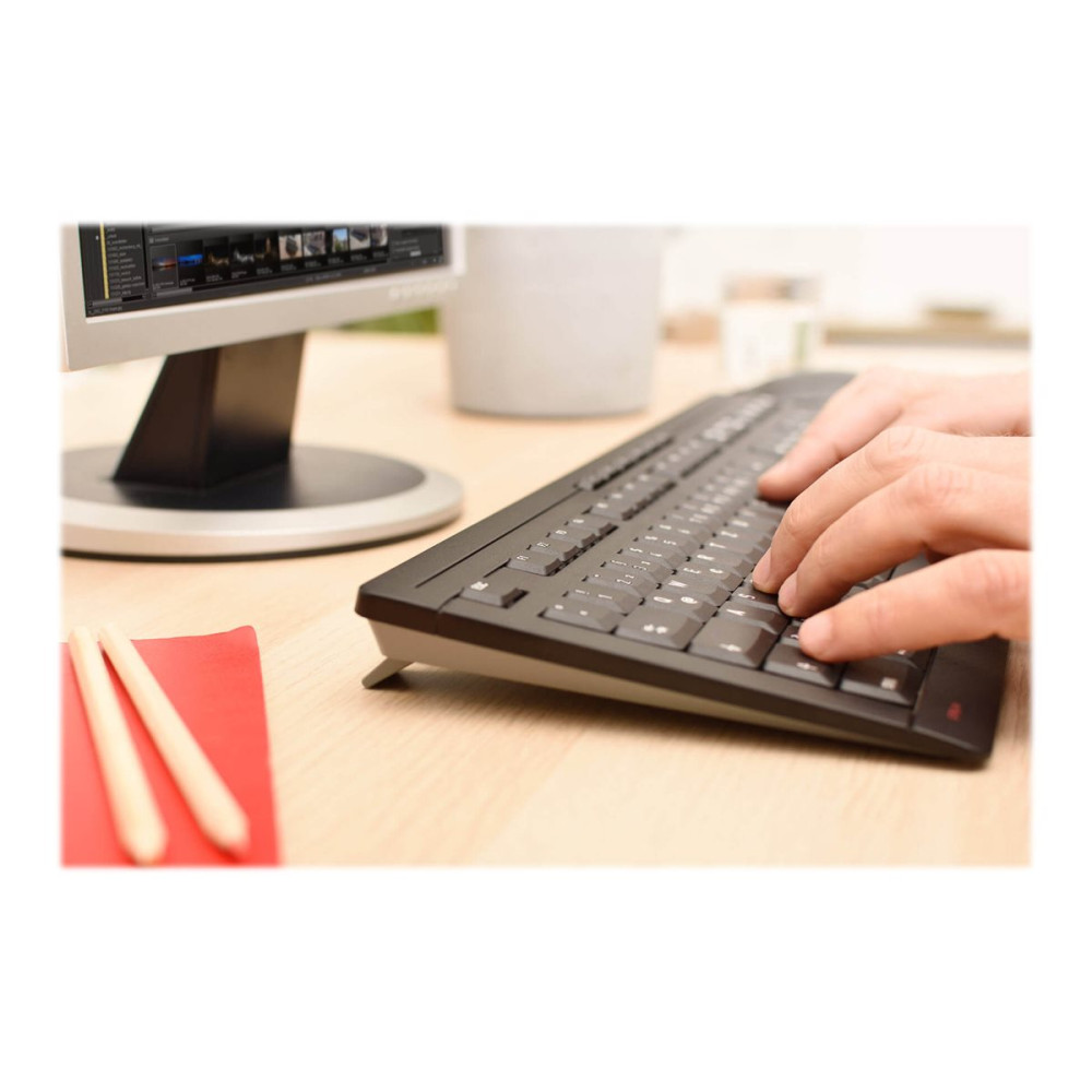 Produktbild för CHERRY STREAM DESKTOP - sats med tangentbord och mus - fransk - svart Inmatningsenhet