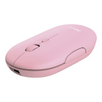 Produktbild för Trust Puck - mus - Bluetooth, 2.4 GHz - rosa