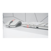 Produktbild för CHERRY DW 9100 SLIM - sats med tangentbord och mus - AZERTY - fransk - vit, silver Inmatningsenhet