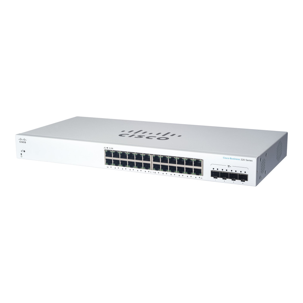 Produktbild för Cisco Business 220 Series CBS220-24T-4X - switch - 24 portar - smart - rackmonterbar