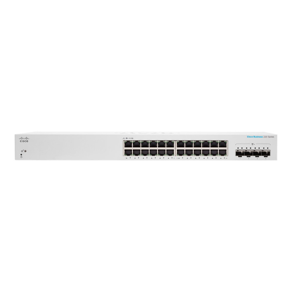 Produktbild för Cisco Business 220 Series CBS220-24T-4X - switch - 24 portar - smart - rackmonterbar