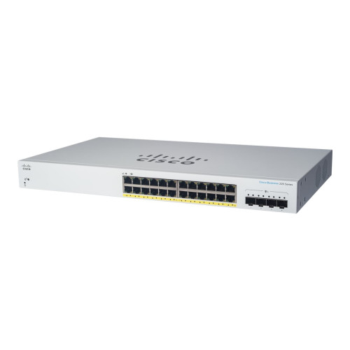 Cisco Systems Cisco Business 220 Series CBS220-24P-4G - switch - 28 portar - smart - rackmonterbar