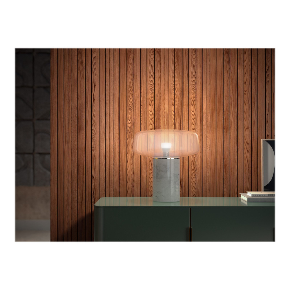 Produktbild för Philips Hue White Starter Kit - trådlös belysningsuppsättning - LED-glödlampa x 3 - form: A60 - E27 - 9.5 W - varmt vitt ljus - 2700 K - vit