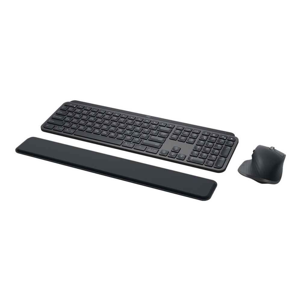 Produktbild för Logitech MX Keys Combo for Business - 2:a generationen - sats med tangentbord och mus - AZERTY - fransk - grafit Inmatningsenhet