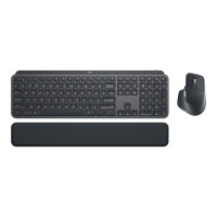 Produktbild för Logitech MX Keys Combo for Business - 2:a generationen - sats med tangentbord och mus - AZERTY - fransk - grafit Inmatningsenhet