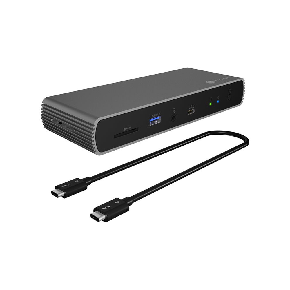 Produktbild för ICY BOX IB-DK8801-TB4 - dockningsstation - USB-C / Thunderbolt 4 - HDMI, DP - 1GbE