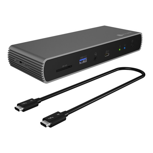 RaidSonic Technology ICY BOX IB-DK8801-TB4 - dockningsstation - USB-C / Thunderbolt 4 - HDMI, DP - 1GbE