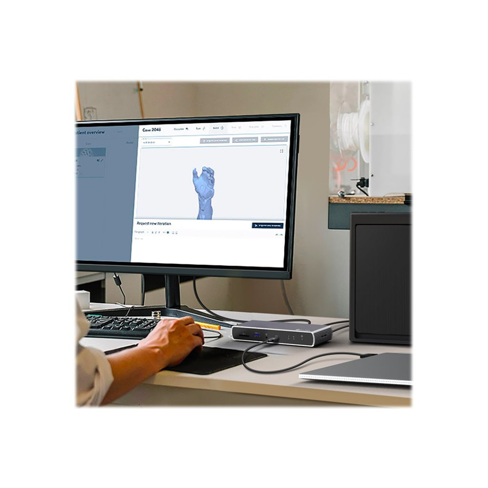 Produktbild för ICY BOX IB-DK8801-TB4 - dockningsstation - USB-C / Thunderbolt 4 - HDMI, DP - 1GbE
