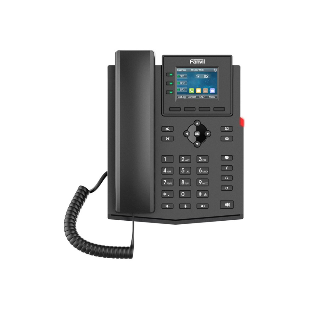 Produktbild för Fanvil X303G - VoIP-telefon med nummerpresentation/samtal väntar - 6-vägs samtalsförmåg