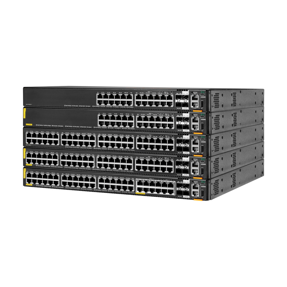 Produktbild för HPE Aruba 6200M 24G Class4 PoE 4SFP+ - switch - 24 portar - Administrerad - rackmonterbar