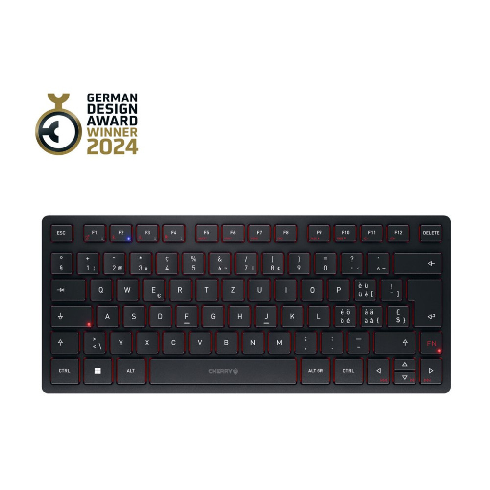 Produktbild för CHERRY KW 9200 MINI - tangentbord - QWERTZ - schweizisk - svart Inmatningsenhet