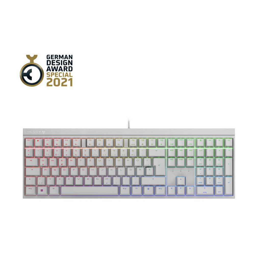 Produktbild för CHERRY MX 2.0S - tangentbord - QWERTZ - tysk - vit Inmatningsenhet