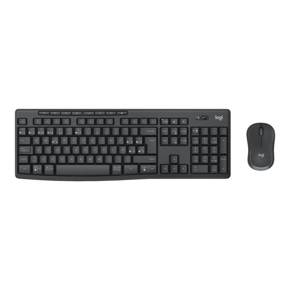 Produktbild för Logitech MK370 Combo for Business - sats med tangentbord och mus - AZERTY - fransk - grafit Inmatningsenhet