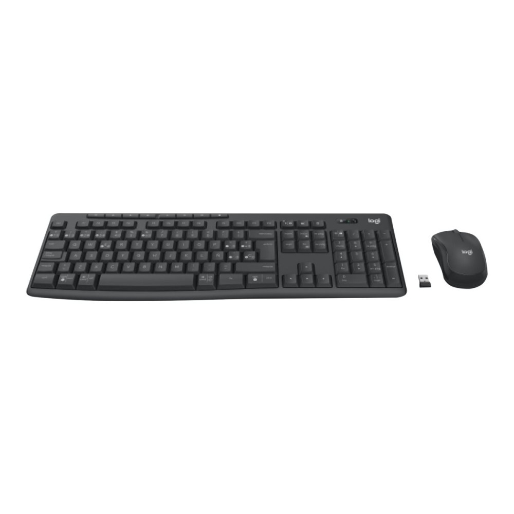 Produktbild för Logitech MK370 Combo for Business - sats med tangentbord och mus - AZERTY - fransk - grafit Inmatningsenhet