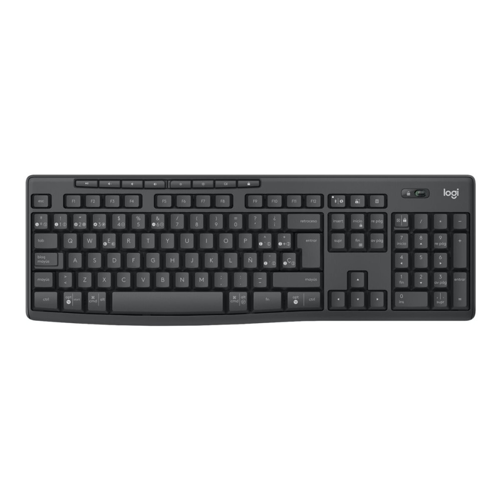 Produktbild för Logitech MK370 Combo for Business - sats med tangentbord och mus - AZERTY - fransk - grafit Inmatningsenhet