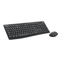 Produktbild för Logitech MK370 Combo for Business - sats med tangentbord och mus - AZERTY - fransk - grafit Inmatningsenhet