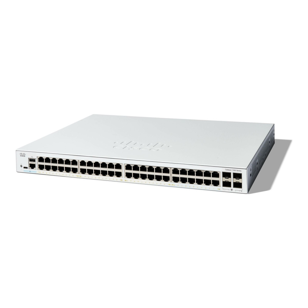 Produktbild för Cisco Catalyst 1300-48T-4G - switch - 48 portar - Administrerad - rackmonterbar