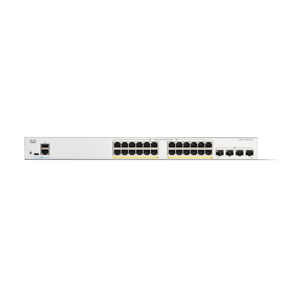 Produktbild för Cisco Catalyst 1200-24FP-4G - switch - 24 portar - smart - rackmonterbar