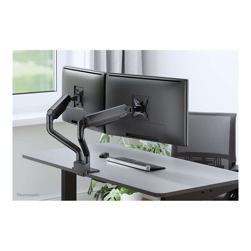 Produktbild för Neomounts DS70S-950BL2 monteringssats - fullständig rörelse - för 2 monitorer - svart