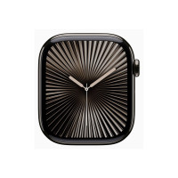 Produktbild för Apple Watch Series 10 (GPS + Cellular) - skiffer titan - smart klocka med sportband - svart - 64 GB