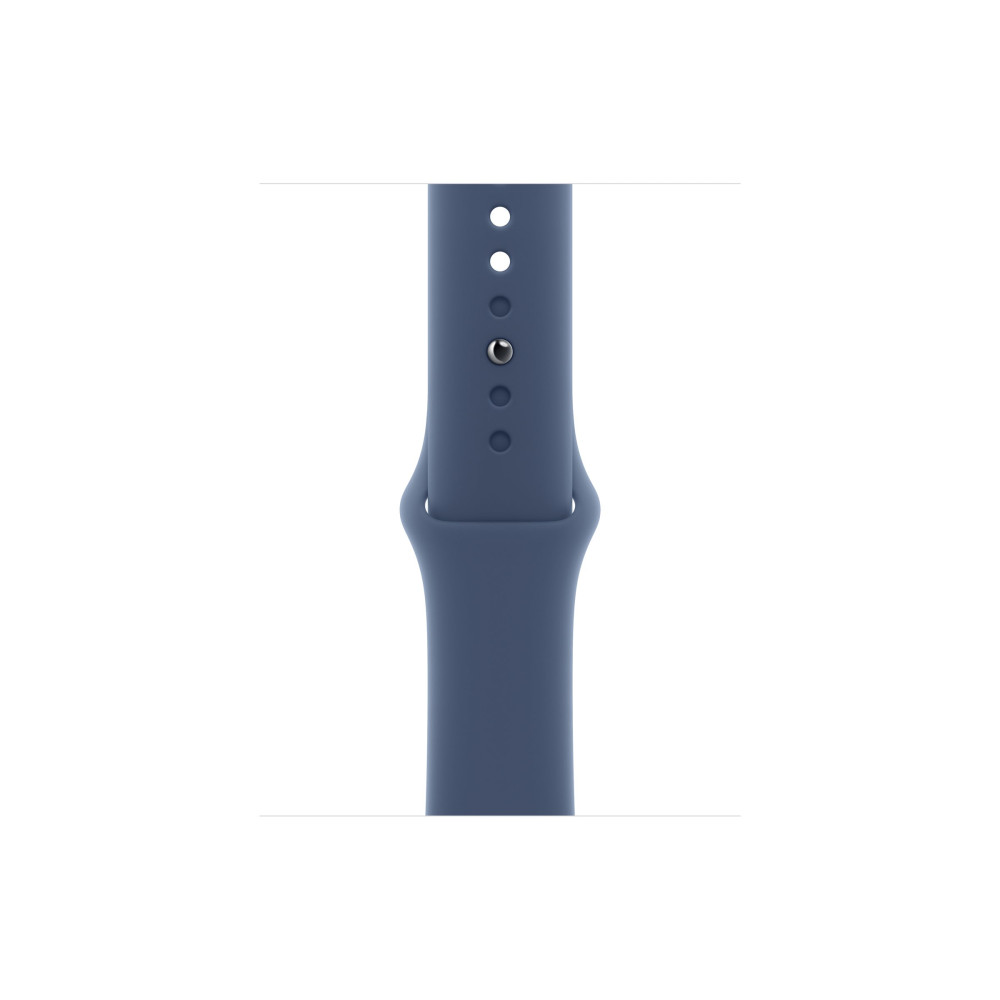 Produktbild för Apple Watch Series 10 (GPS + Cellular) - silveraluminium - smart klocka med sportband - denim - 64 GB