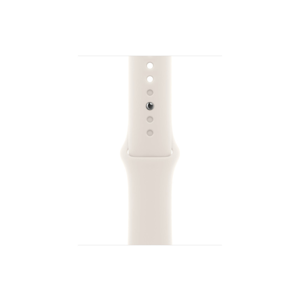 Produktbild för Apple Watch Series 10 (GPS + Cellular) - guld titan - smart klocka med sportband - starlight - 64 GB