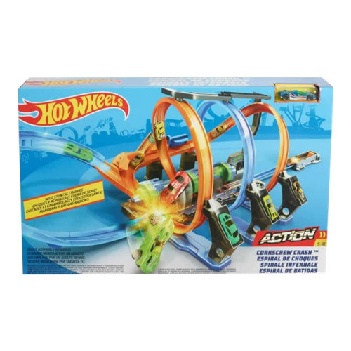 Hot Wheels Hot Wheels - Corkscrew Crash Track Set