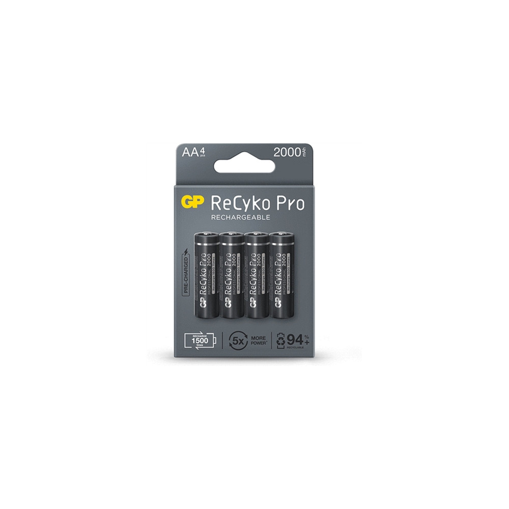 Produktbild för GP Batteries B22204, Laddningsbart batteri, AA, Nickel-metal...