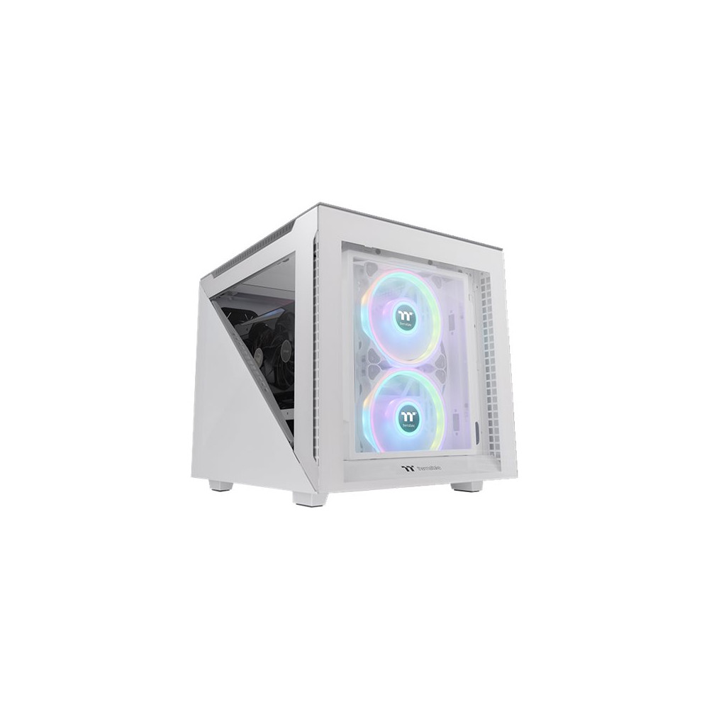 Produktbild för Thermaltake Divider 200 TG Snow - micro case - micro ATX