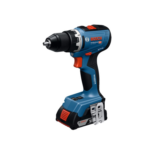 Bosch Bosch GSR 18V-65, Borr med pistolgrepp, nyckel, Svart, Blå,...