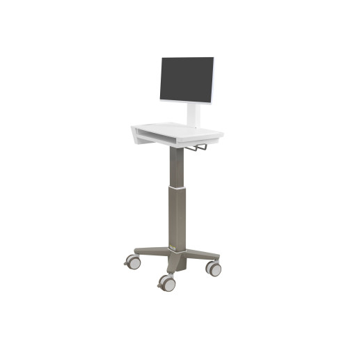 ERGOTRON Ergotron CareFit Slim 2.0 vagn - lätt - för Allt-i-ett/LCD-display - vit, varmt grå