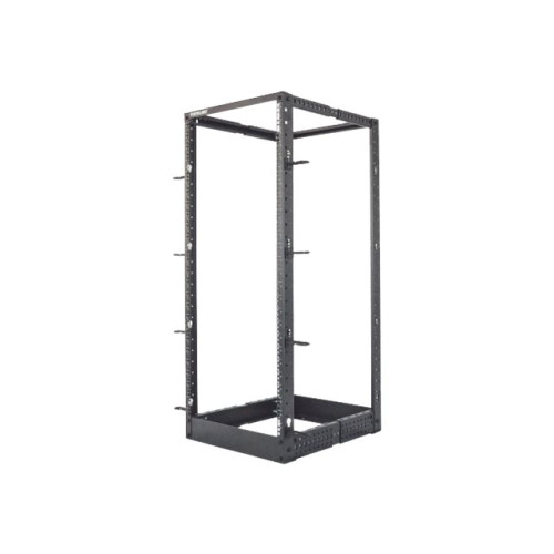intellinet Intellinet Network Rack, Open Frame (4-Post), 26U, Usable Width 465mm, Black, Flatpack, Max 360kg, 19", Three Year Warranty - rack - 26U