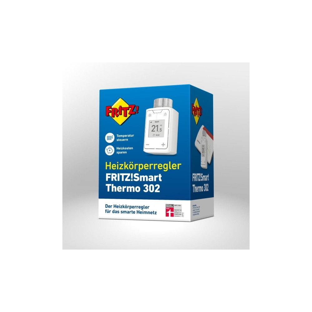 Produktbild för FRITZ! Smart Thermo 302, Vit, Knappar, 0