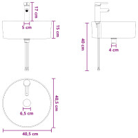Produktbild för Badrumsmöbelset 2 pcs Rökt ek Konstruerat trä