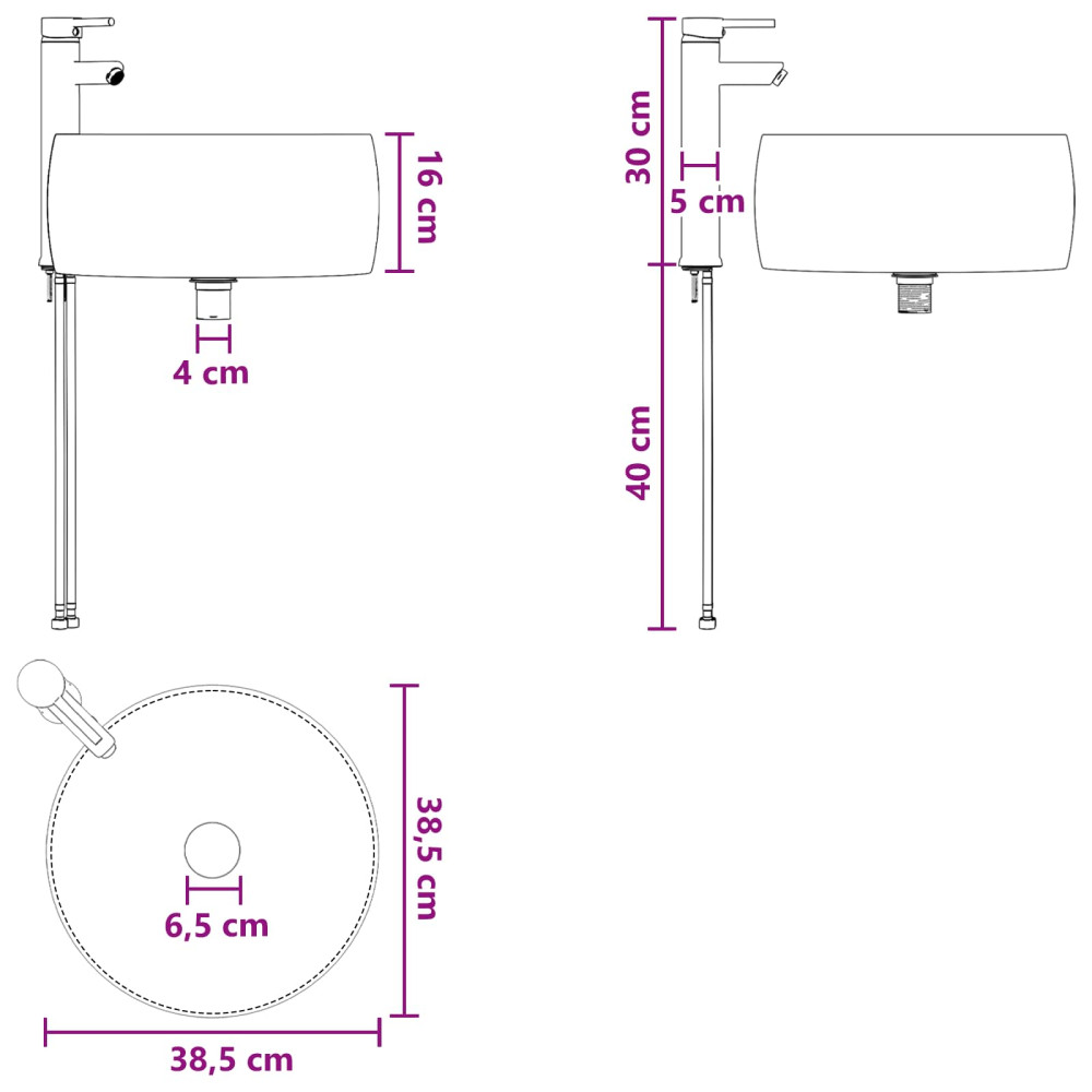 Produktbild för Badrumsmöbelset 2 pcs Gammalt trä Konstruerat trä