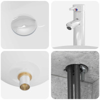 Produktbild för Badrumsmöbelset 2 pcs Betonggrå Konstruerat trä