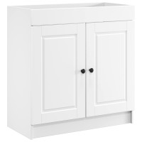 Produktbild för Badrumsmöbelset Vit 56 x 37,5 x 81 cm Konstruerat trä