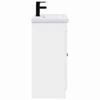 Produktbild för Badrumsmöbelset Vit 78,5 x 37,5 x 81 cm Konstruerat trä