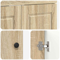 Produktbild för Badrumsmöbelset Sonoma-ek 78,5 x 37,5 x 81 cm Konstruerat trä