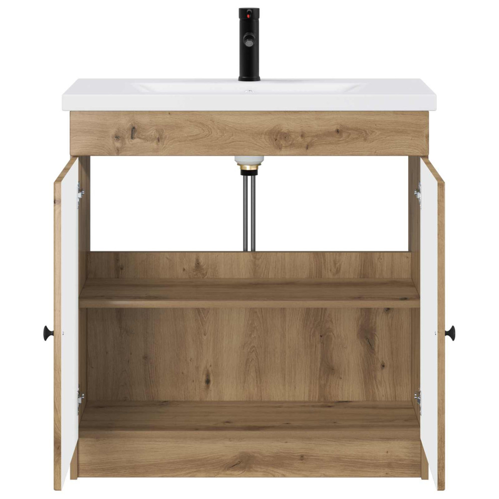 Produktbild för Badrumsmöbelset Artisan-ek 78,5 x 37,5 x 81 cm Konstruerat trä